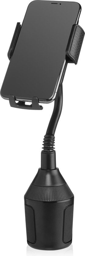 Bintoi® T200 - Supports de téléphone Accessoires de voiture - Support de téléphone GSM pour voiture - Support de gobelet pour voiture - Support de téléphone GSM avec prise solide - iPhone/Samsung/Huawei/Oneplus - Cadeau