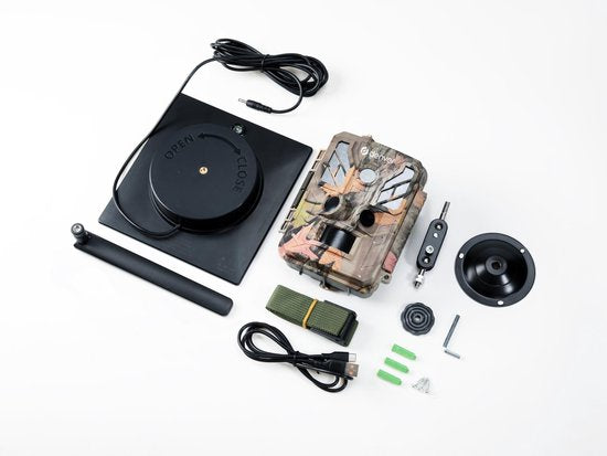 Caméra de surveillance Denver avec vision nocturne et connexion 4G - Diffusion en direct - Vidéo 4K Ultra HD - 48 MP - Alimentation solaire - Application TrailCam Go - WSL8050