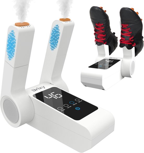 Brixy Shoe Dryer & Shoe Freshener - Ozone - Fonction de séchage - Shoe Dryer Fresh - Sèche-chaussures - Blanc