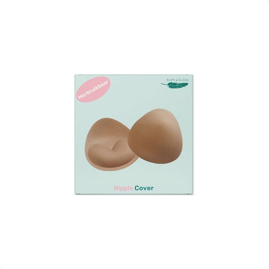 Coussinets de soutien-gorge Soft & Silky - Résistants à l'eau - Push up - Beige