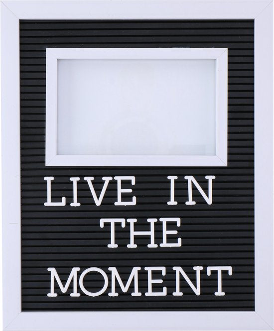 ArtiCasa tableau de lettres avec cadre photo - 188 lettres - 28x23x3cm
