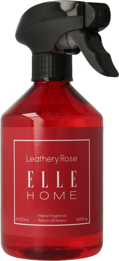 Elle Home - Spray d'ambiance Leathery Rose - 500 ml