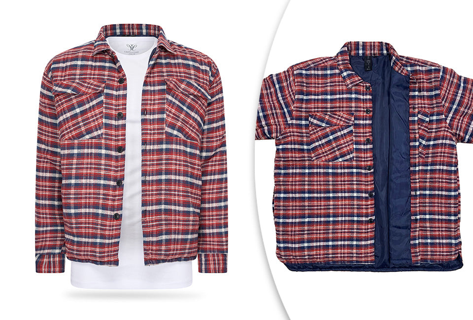 Chemise à carreaux Soul Star pour homme - Chaude et doublée - Taille M