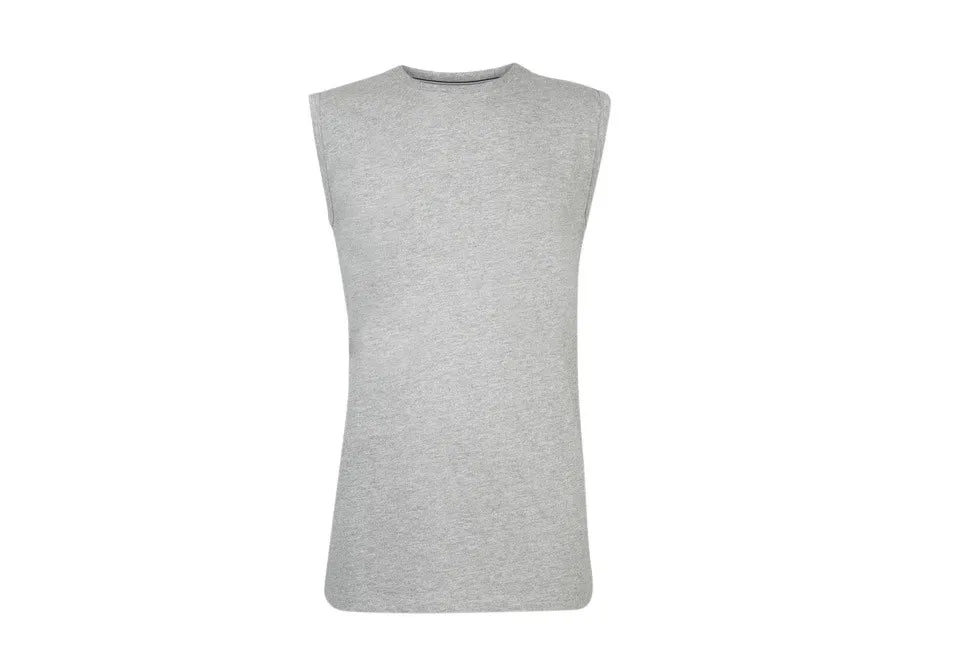 Pierre Cardin T-shirt sans manches - Gris - 100% coton - Taille XL - Confortable et élégant