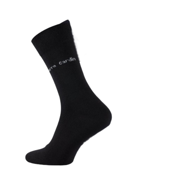 3 paires de chaussettes Pierre Cardin pour homme, noires - Taille 39/42 - Élégantes et confortables