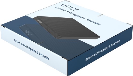 Lecteur DVD externe - UPLY - Windows et Mac - USB C et USB 3.0 - Pour ordinateur portable - Lecteur et graveur DVD externe - CD