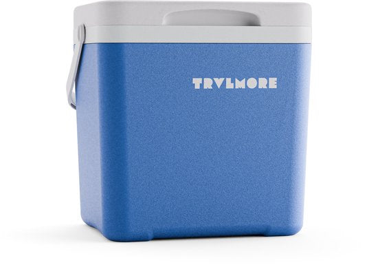 TRVLMORE Cool Box 7L - 38 heures de réfrigération - Frigobox - 2 éléments réfrigérants inclus - Bleu