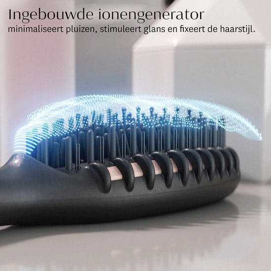 Brosse de coiffage chauffante et lissante T3 Edge