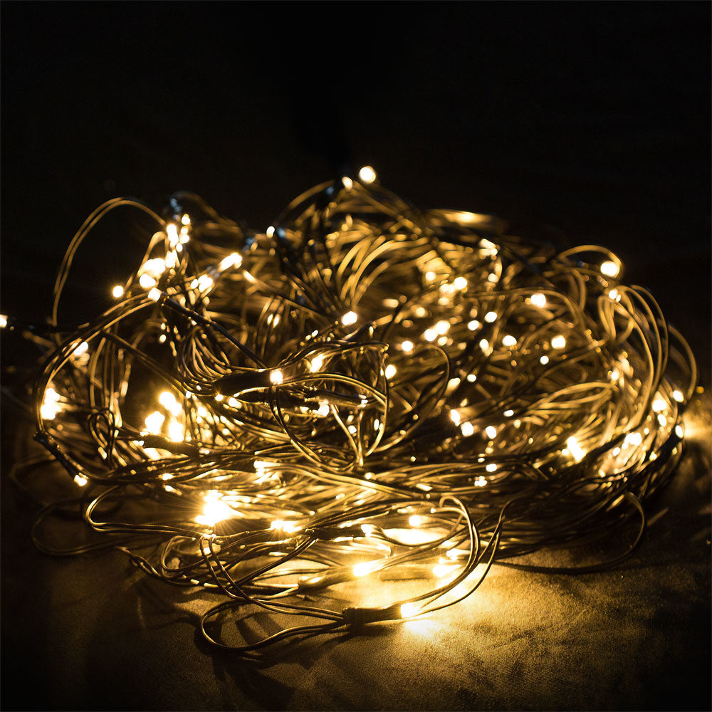 Filet lumineux de Noël Deuba avec 160 LED blanc chaud | pour l'intérieur et l'extérieur | 200 x 150 cm | AVEC télécommande
