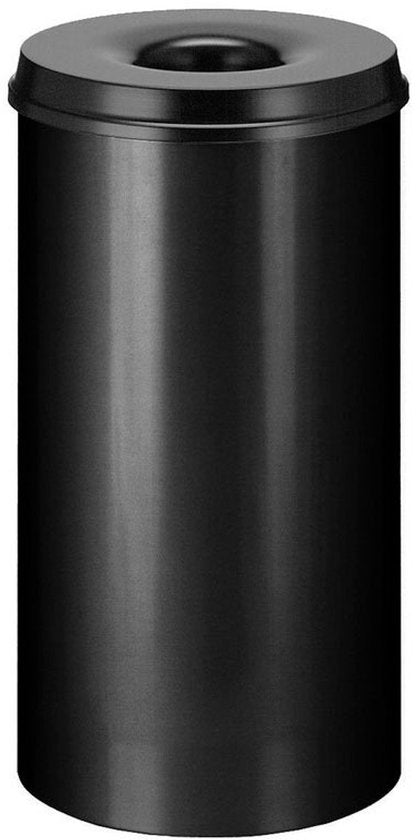 V-part - Corbeille à papier ignifuge 110 litres - Poignée - noir