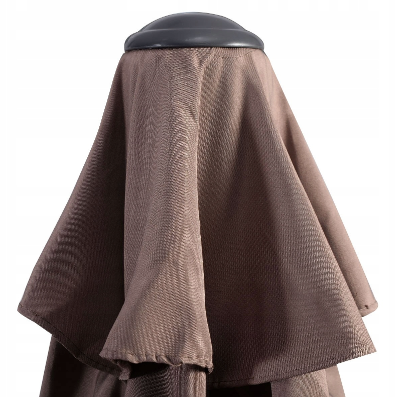 Coast Large Garden Parasol Brown 270 x 235 cm - Protection robuste et élégante contre le soleil
