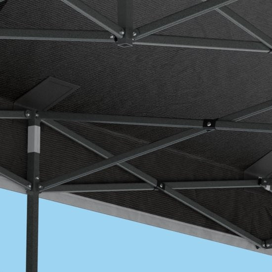 LifeGoods Tente de réception - 3x6 m - Parois latérales - Montage facile - Anthracite