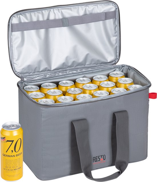 Sac isotherme - Resto - 23L - Résistant à l'eau - Sangle de transport - Gris