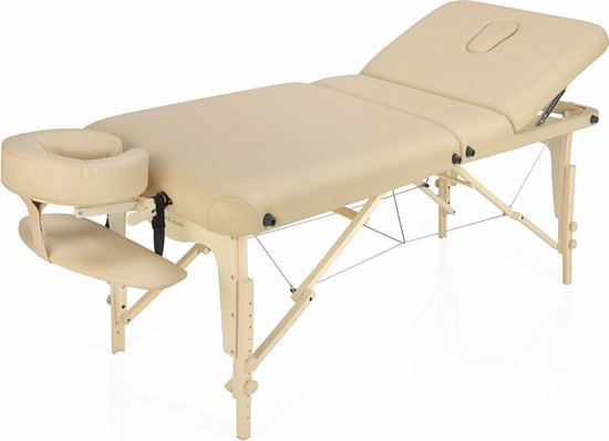 ZENGROWTH Nimman Table de massage pliante avec dossier Mocca
