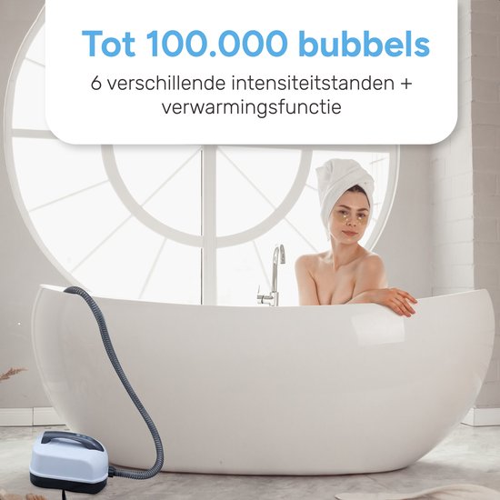 Tapis de bain à bulles pour le bain - Avec oreiller et télécommande - 6 positions - 110 jets - Tapis de jacuzzi - Massage - Tapis à bulles