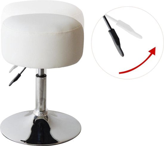 VDD Retro vintage Tabouret - Hauteur réglable jusqu'à 65cm - Rose - 65x38.50cm