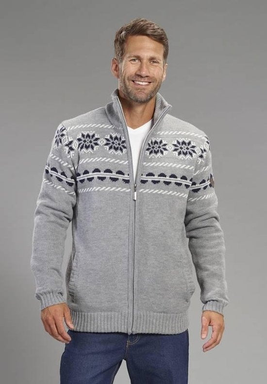 River Creek Cardigan doublé gris clair taille XXXXXL