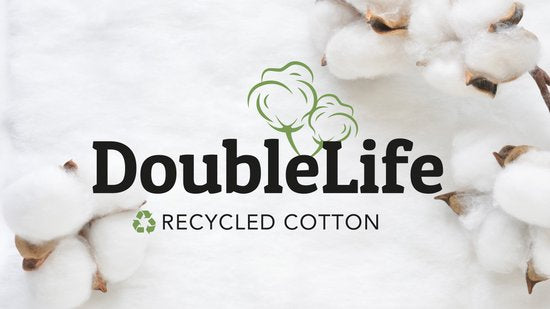 Serviettes DoubleLife XL 70 x 140 cm - Lot de 4 - 100 % coton, dont 50 % de coton recyclé - Certifiées GRS - Stone Green
