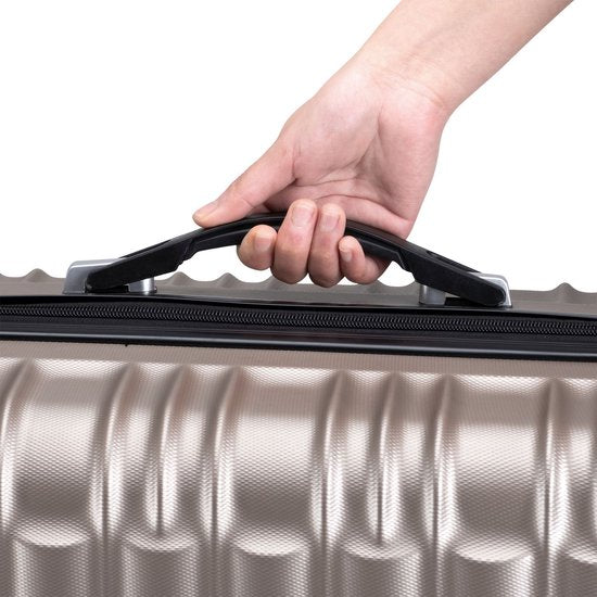 Trolley Travel Case Set / Valise Rome - 4 pièces - Champagne - ABS