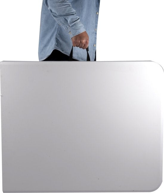 Table de camping pliable en plastique - Merkloos - 180x74x74cm - 6 personnes - Blanc