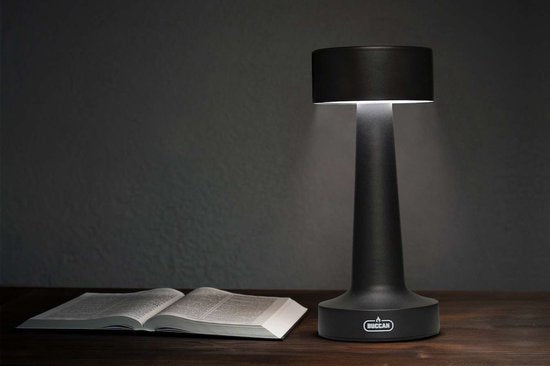 Buccan - Lampe à poser Dumbbell - Noir - 3 modes d'éclairage et panneau tactile