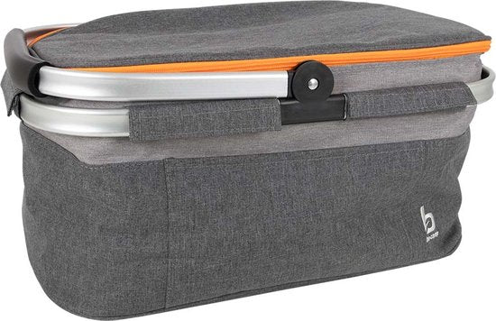 Bo-Camp - Sac isotherme - Panier isotherme - Gris - Polyester - 26 litres