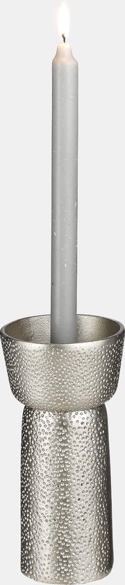 Casa Vivante Chandelier Dakar - H22 x Ø11 cm - Aluminium - Argent antique