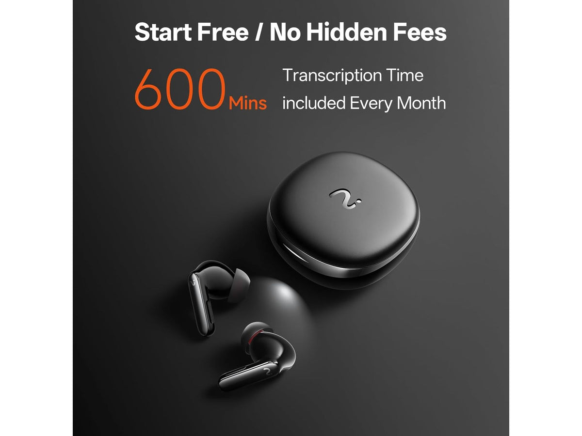 Viaim RecDot AI VoiceRec In-Ears - Reconditionnés - Transcription et traduction par IA - Noir