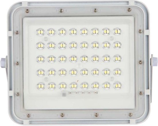 V-TAC VT-40W-W Projecteur solaire | IP65 Waterproof | Blanc | 6W | 400 Lumens | 4000K