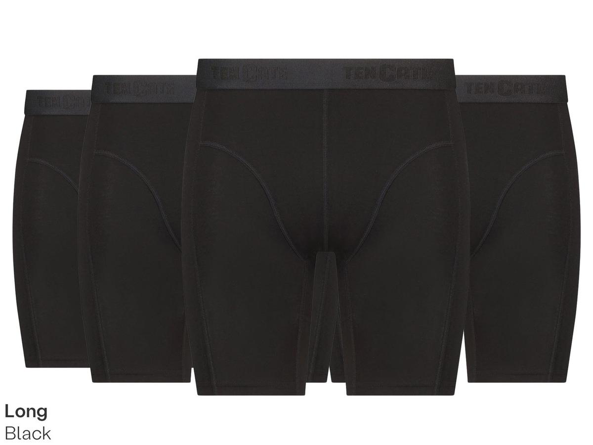 Boxer Ten Cate en bambou - Noir - taille S - lot de 2