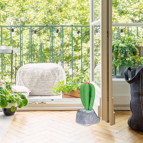 Relaxdays arrêt de porte cactus - arrêt de porte enfant - tampon de porte - arrêt de porte pour l'intérieur - sable