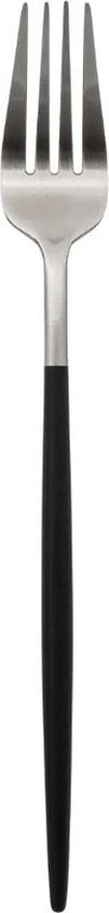 Lot de 24 couverts IDA Noir & Argent - Acier inoxydable