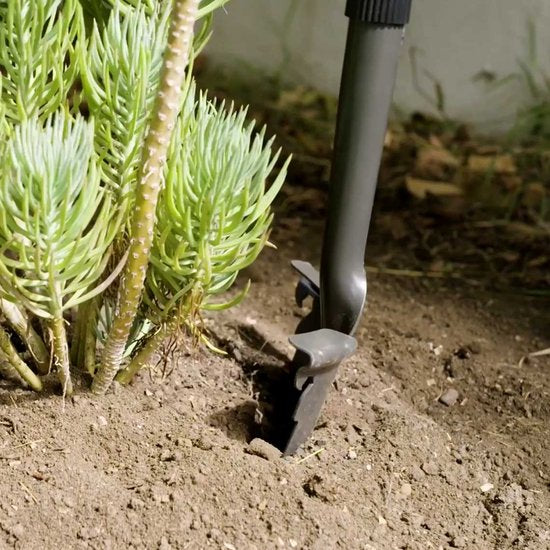 Pelle de jardin multifonctionnelle Hammersmith Rayzer Shovel - Pelle de jardin pour sols durs et caillouteux - Pelle spéciale avec scie à racines intégrée et poignée « soft-touch » - Bord profilé extra-large