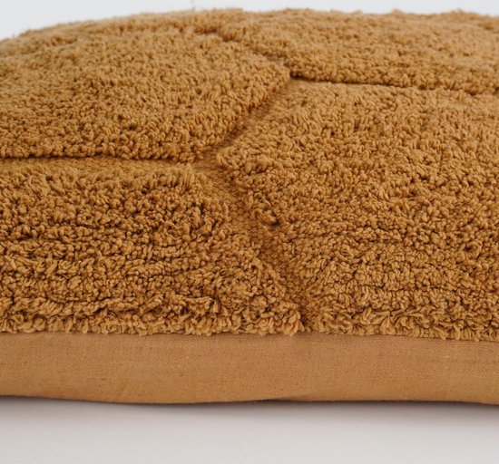 Coussin décoratif Jaimy de la collection In The Mood - 45 x 45 cm - Coton - Marron clair