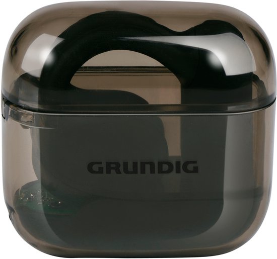 Écouteurs sans fil Grundig OWS Bluetooth - Écouteurs sans fil avec boîtier de recharge USB-C - Écouteurs intra-auriculaires offrant 4 heures d'autonomie - Noir