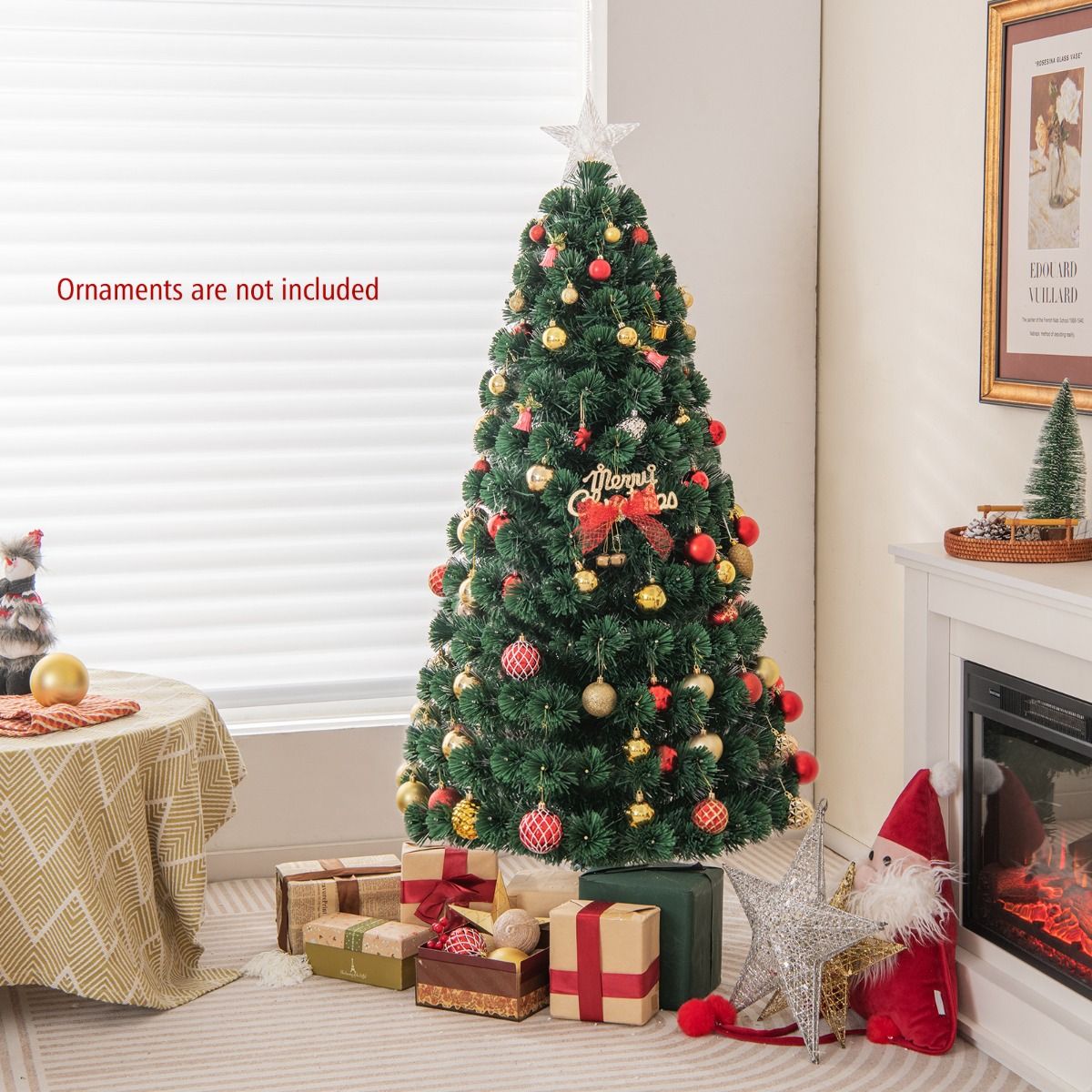 Coast Artificial Christmas Tree - 150 cm - Vert - 170 LED - Avec étoile et 8 niveaux de lumière