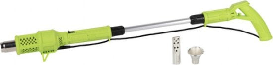 Kinzo Electric Weed Burner - Désherbeur 2000W - jusqu'à 650°C - Multifonctionnel - Respectueux de l'environnement - Accessoires inclus - Vert/Gris