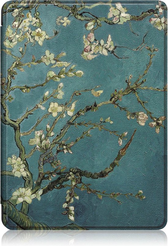 Achaté Kobo Nia Cover - Avec fermeture magnétique et fonction veille automatique - Origami - Almond Blossom by Gogh - Limited Edition - High Quality