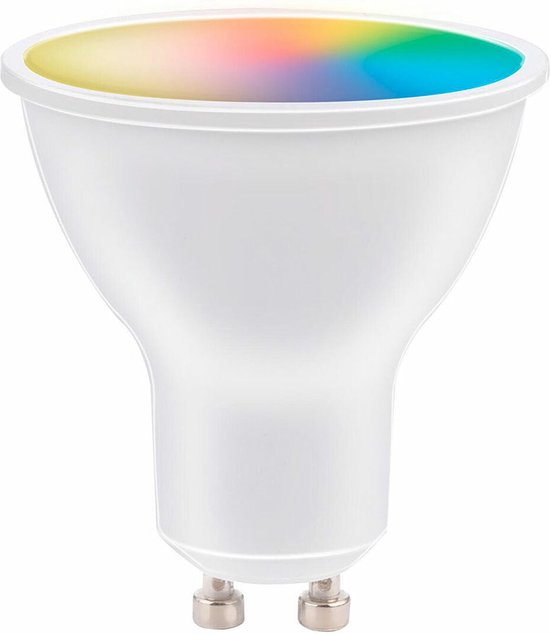 alpina Smart Home RGB Lamp - GU10 - 5W - WW + RGB - Smart Lighting - LED - App Control - Voice Control - Amazon Alexa - Google Home