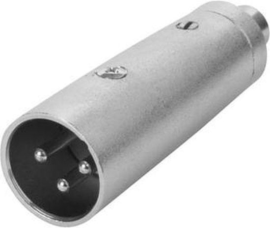 HQ-Power Xlr-rca connector - xlr 3-pin male to rca female