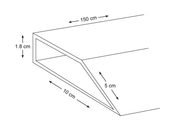 Toolland aluminium hoekprofiel - 150 cm