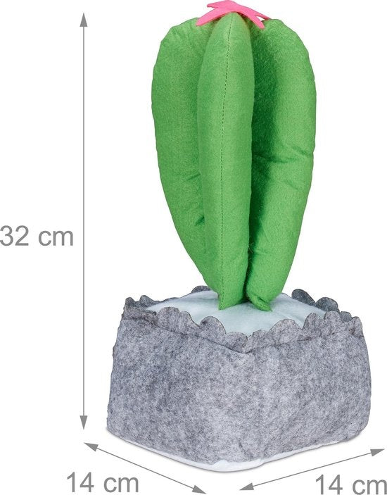 Relaxdays arrêt de porte cactus - arrêt de porte enfant - tampon de porte - arrêt de porte pour l'intérieur - sable