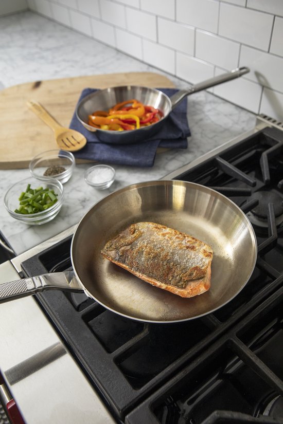 Set de poêles à frire - Saveur Selects - Ø20 et Ø25 cm - Acier inoxydable - Sans PFAS - Compatible induction