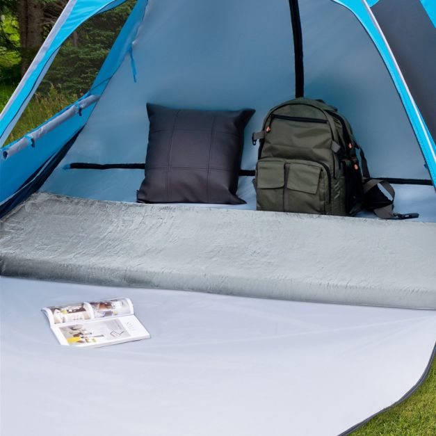 Coast Matelas de camping - Mousse à mémoire de forme - Enroulable - 183 x 63 x 7 cm - Gris
