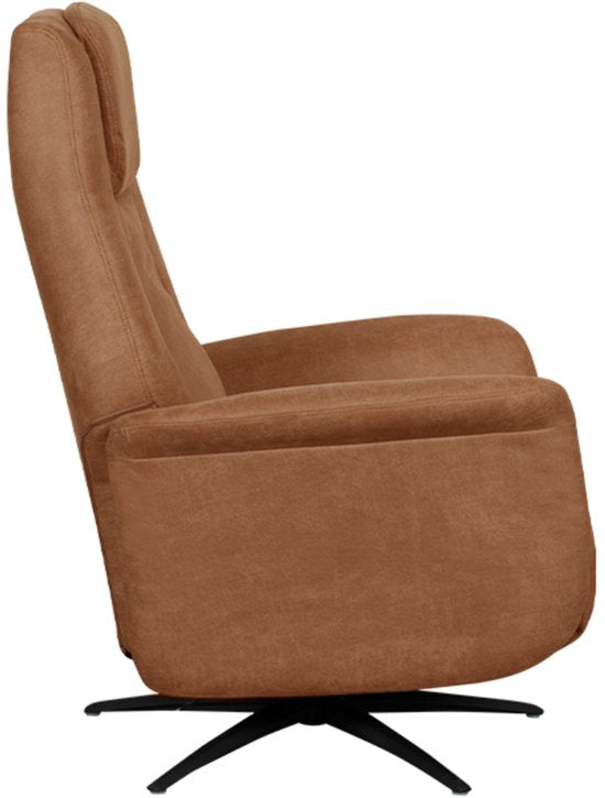 Fauteuil LABEL51 Stockholm - Marron - Tissu - 1 moteur - - - Avec accoudoirs