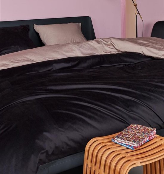 Beddinghouse Dutch Design Astro housse de couette - Plain - Lits-Jumeaux - 240x200/220 - Black