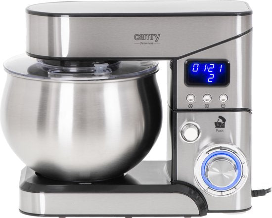 Camry CR 4223 - Robot ménager - 2 000 watts - Acier inoxydable - Écran LCD