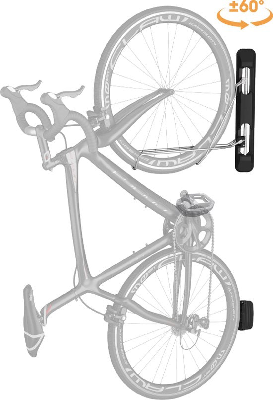 Support vélo mural - système de suspension pour vélo - pivotant - épaisseur de pneu de 2,1 à 2,8 pouces