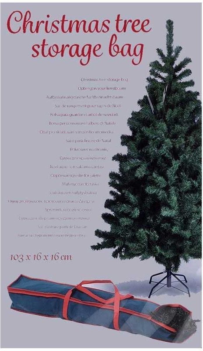 Sac de rangement pour sapin de Noël 103x16x16cm