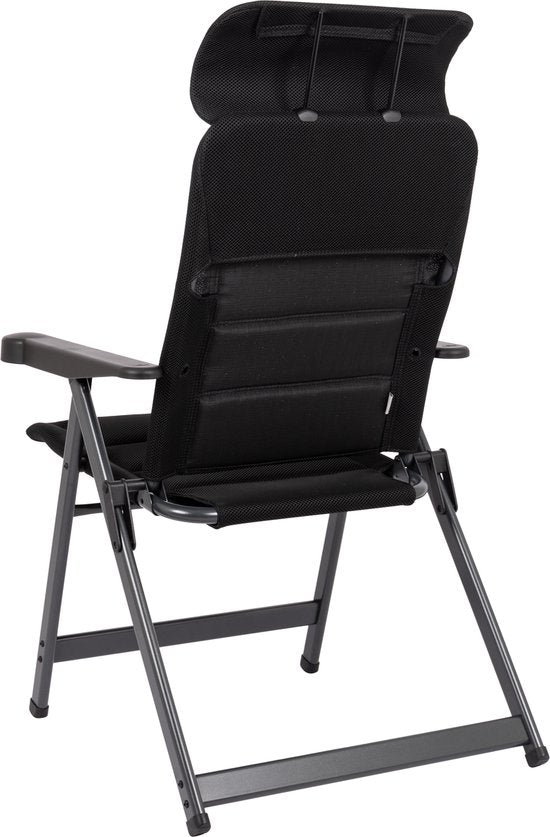 Crespo - Chaise de plage - M - AP/237 - Air-Deluxe - Compact - Noir - Modèle 2025